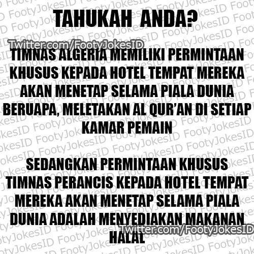 FaktaSepakbola's tweet photo. Timnas Algeria dan Timnas Perancis. http://t.co/0zNp2bj4S9