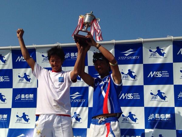 Oiso beachtennis champion!!!!!