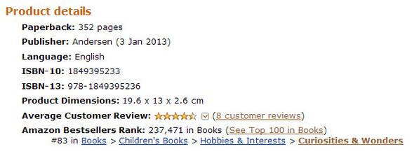 NielBushnell's tweet photo. Sorrowline is #83 in Amazon's Curiosities &amp; Wonders chart! #randomchart http://t.co/rGs0gX6nB7