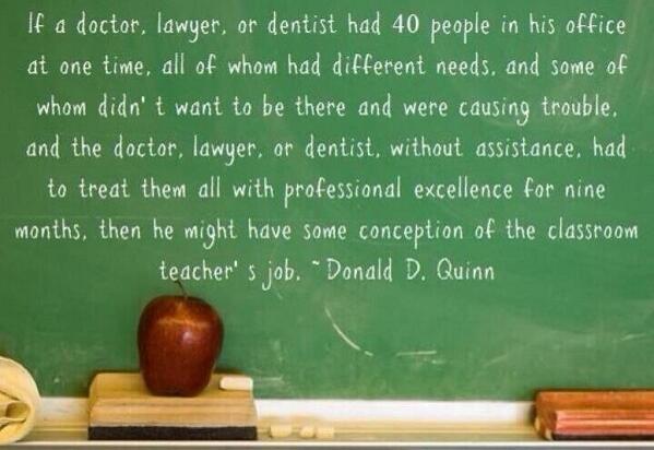 remember, teachers do a great job!