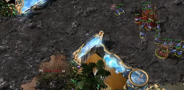 FNATIC's tweet photo. Jaedong takes the lead with a quick Spire to counter @FnaticZanster's Roach build. http://t.co/xGuiAoxb35 #DHB14 http://t.co/UqMZEZu03S