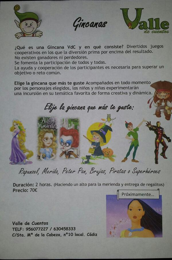 ValledeCuentos's tweet photo. ¿Quieres tener el cumpleaños más divertido? Pide una gimcana en Valle de Cuentos y pasarás un día inolvidable. http://t.co/zgynxBZJfl