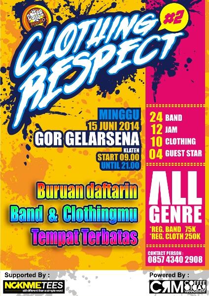 <a href="/Coffee_Radio/">CoffeeRadio</a> Present: #ClothingRespectPart2 Minggu, 15 Juni 2014 Jam 9-21 >> 24 Band: ALL GENRE > <a href="/Official_DHL/">DREAM HAPPY LIFE</a>