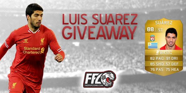 FastFutCoinss's tweet photo. FIFA Giveaway! We will give away a 88 Suarez for every goal he scores! RT and follow to enter! http://t.co/mO5qwtKjQ6 http://t.co/JYlAIfhm9f