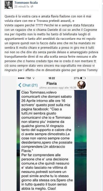 coraahale's tweet photo. Vieni da me, Tommiiiii 😭 #uominiedonne http://t.co/v3ZBRuPDmL