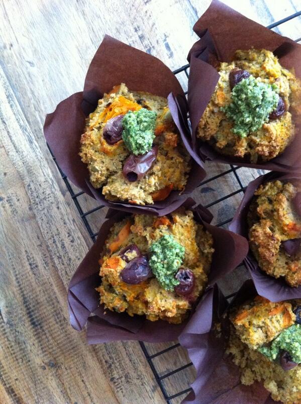 Taking baked goodness to friends is my favourite! Find today's creation on thebrownpaperbag.com.au/recipe/pesto-p…