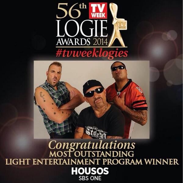 LOVE Housos "@TVWEEKmag: @SBS #housos Logie Most Outstanding Entertain...