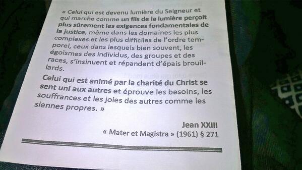 Extrait feuillet messe du dimanche 27 avril #Reims #canonisations Jean XXIII et Jean-Paul II