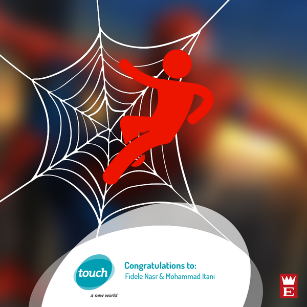 touchLebanon's tweet photo. Congratulations to all the winners in the #touchGeek Spider-Man competition!Enjoy the movie &amp; tweet us your feedback. http://t.co/ExYXAl4nui
