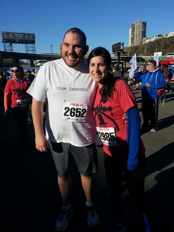 BethINJ's tweet photo. Ran a 5k under the water and didn't get wet! Special olympics @Gerjersey  #bestshirt http://t.co/0pzsWjv2FN