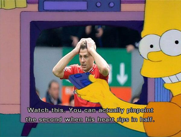 BmPSGeFCEAAXmO7 Steven Gerrard slips Memes & Jokes flood the internet after Liverpool 0   Chelsea 2