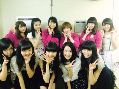 TGSFRANCE's tweet photo. Les TGS avec les S/mileage ! http://t.co/LTnyx2A9Hu
