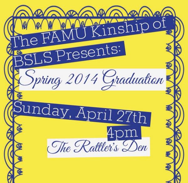 FAMU_BSLS's tweet photo. Today is the big day! Come and join us as we celebrate or sisters graduation ✨ http://t.co/1swNdwTthO