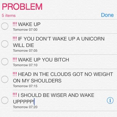 buglikeeanangel's tweet image. Setting alarms. (I'm setting reminders for 7 because I live in the UK)
#ProblemAtMidnight #12HoursUntilProblem