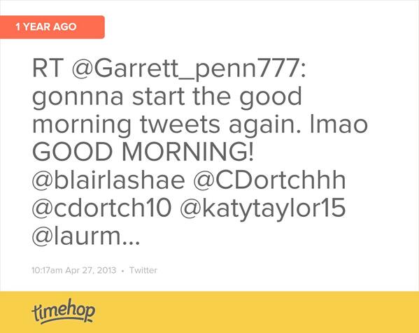 katytaylor15's tweet photo. Look what was in my timehop today! @Garrett_penn777 @blairlashae @CDortchhh @cdortch10 @laurmweav @JonRome http://t.co/SFIoTYltW9