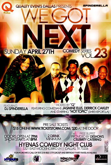 Online sales end at 5pm http://t.co/YVV0l9ecBy only $15 free buffet @DeShonsCatering #WeGotNext 2Nite<a href="/tag/wegotnext"class="tags"><span>#wegotnext</span></a>