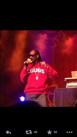 @snoopdogg in Pullman, WA last night!  #gocougs