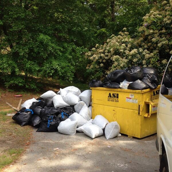 onecory's tweet image. Two days of raking at the Chris Myers Home. Still more left to be done. #SSL14 @unioncola