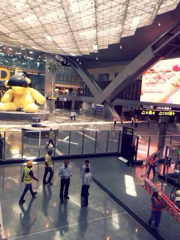 Hassan_alsai's tweet photo. مطار الدوحه صباح اليوم .. http://t.co/RmNkkcdVVO