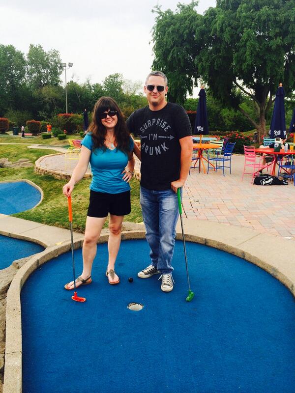 TopgolfDallas's tweet photo. Who said #minigolf is just for the kids? We sure didn't! #funforall #theyagree #turndown4whaaaaaaat http://t.co/RRKUxfYq0B