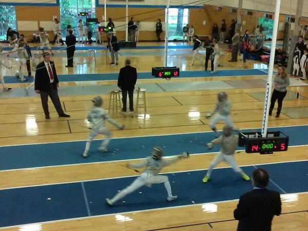 RCFC's tweet photo. Y12 Men's saber DEs are well under way. http://t.co/c3SQYzrAui #fencing http://t.co/FEQysZgAHq