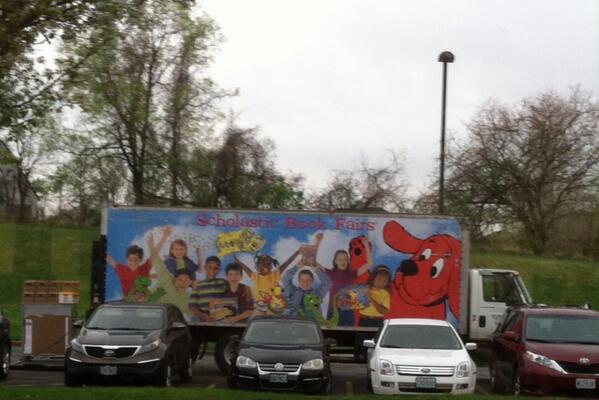 Monday is the first day of Sunny Vale's book fair.  Delivered last week and now everything is set up and ready to go!