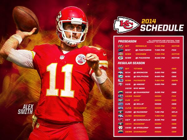 chargers chiefs schedule