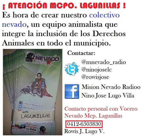 MNevado_Radio's tweet photo. CONTACTA @rowisjose LAGUNILLAS! @bomberoleal @JohnyRojas @Costa105Fm @BritneyBa @ArendsManuel @YriaLuisa @JtnAlvarado http://t.co/q8yYjIgLNY