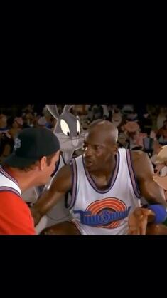 SteveRushin's tweet photo. Son watching "Space Jam". Bill Murray rocking St. Paul Saints lid. http://t.co/nvj8vtkGlj