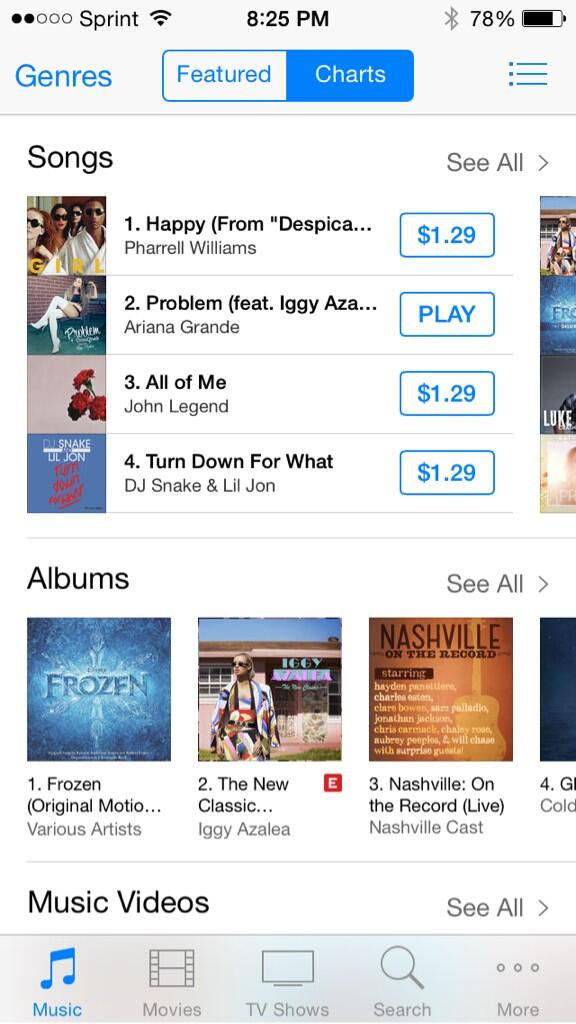 itsrebecca19's tweet image. @ArianaGrande it hasn't even been out for 30minutes and it is number 2!!💕💕 #Problem #ProblemOutNow