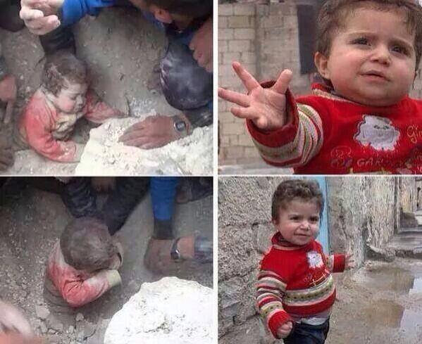 PositivePakstan's tweet image. Subhan'Allah This syrian boy survived after being found under rubble he was stuck for 5 days.