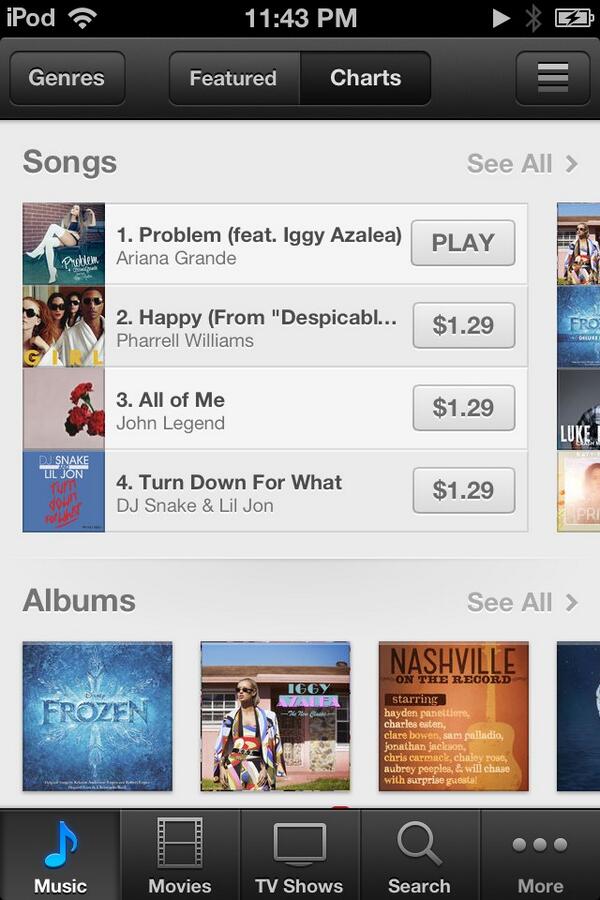 __DAYdreaming__'s tweet image. @ArianaGrande you soo deserve this!! 😄💕 #BuyProblemOniTunes #ProblemOutNow