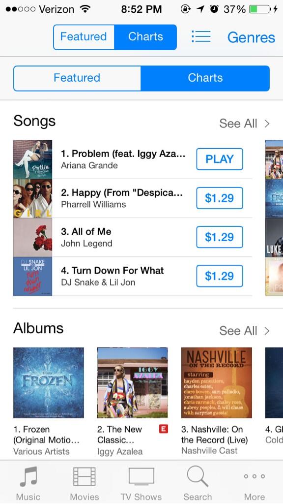 ohitsraechelle's tweet image. Proud 😁💖 Still number ONE! @ArianaGrande #Arianator #ProblemAtNumberOne