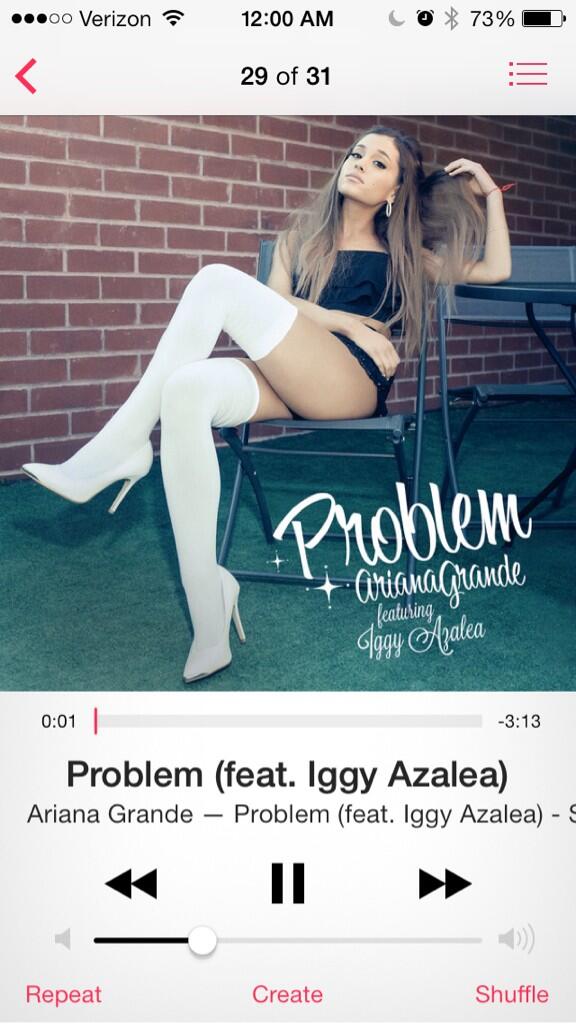 dickisinflames's tweet image. YESSS RIGHT ON TIME #ProblemIsNumberOne @ArianaGrande