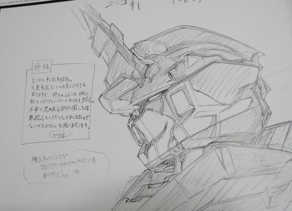 加野瀬未友 Twitterissa ガンダムuc展で 機動戦士ガンダム Ucインサイドアニメーションワークス1 に掲載されていた Episode1の起動するユニコーンガンダム顔アップの原画 玄馬宣彦氏から仲盛文氏へのコメントがある の実物を見られたのが嬉しい Http T Co 加野瀬未友 Twitterissa ガンダムuc展で 機動戦士ガンダム Ucインサイドアニメーションワークス1 に掲載されていた Episode1の起動するユニコーンガンダム顔アップの原画 玄馬宣彦氏から仲盛文氏へのコメントがある の実物を見られたのが嬉しい Http T Co