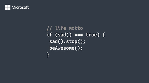 msdev's tweet image. Code to live by. #devlife