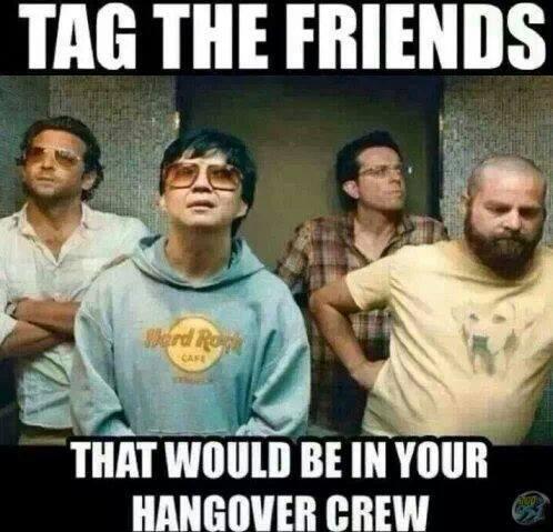 Bobmulligan14's tweet photo. @Pixiedean23 @GWaz2 @GreenerFroggy I could name a whole lot more but I feel this would be the top crew #HangoverCrew http://t.co/yVwAa3OT0p
