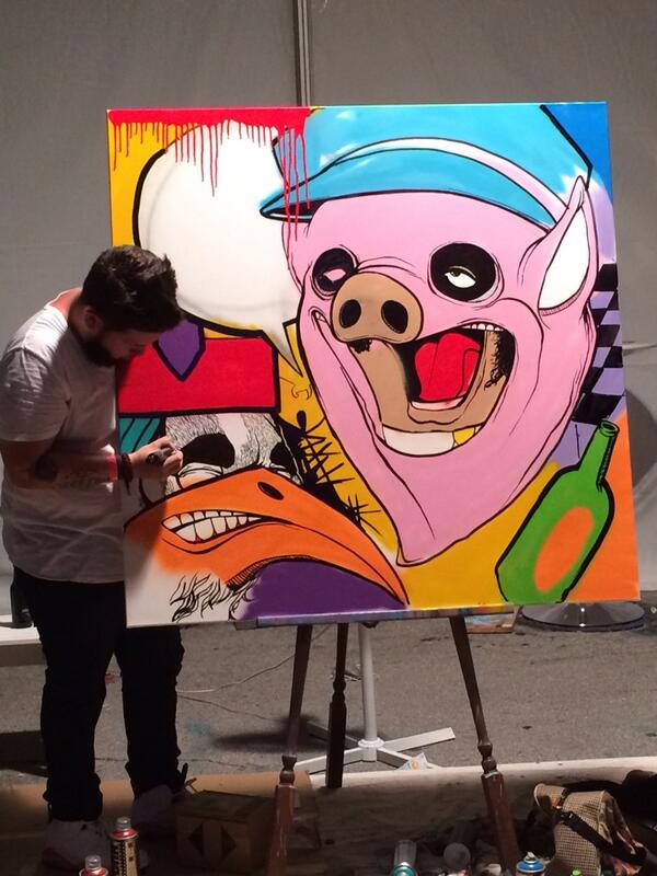 #coinslot #wynwoodlife #liveart #fire