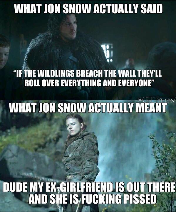 GoT_Tyrion's tweet photo. Meanwhile at the wall... #GameOfThrones http://t.co/ZrY593HWT5