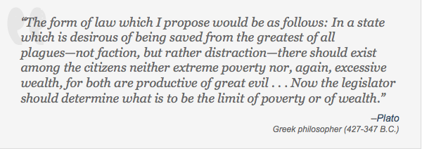 DanaeBoyd's tweet photo. Plato had strong words regarding income inequality, an issue that knows no bounds of time. #boydbence #DoNowIncome http://t.co/3YMy2ioXYb