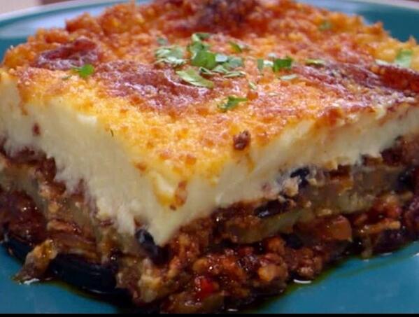 fultoncafe's tweet photo. Moussaka, Greek salad, drink &amp; tax $10.  #fultoncafe #moussaka #greeksalad http://t.co/WU6uQ9YvoU