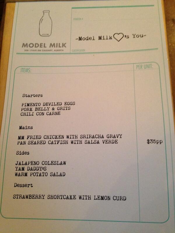 MichaelSiervo's tweet image. Looking for a different menu every Sunday? Try #ModelMilk on #17ave. This week we're going southern! Catfish! #yyc
