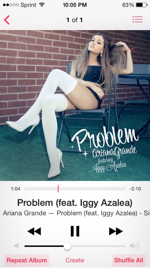 laurdrea's tweet image. SLAYYY ME ❤️ @ArianaGrande @IGGYAZALEA #ProblemOutNow