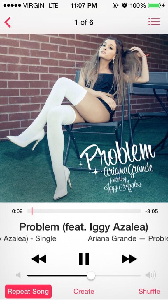 CaitlynnWestt's tweet image. OMGGGGG #problemoutnow @ArianaGrande @IGGYAZALEA