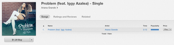 haylyaaas's tweet image. BUY PROBLEM ON ITUNES #Problemisout @ArianaGrande and @IGGYAZALEA slay