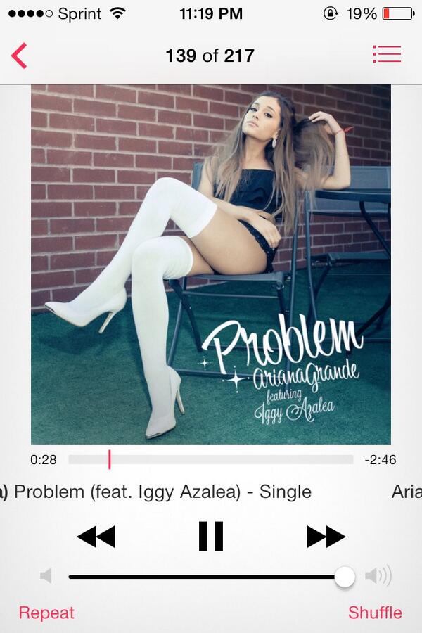 arianamybby's tweet image. #BuyProblemOniTunes #GetProblemToNumberOne
