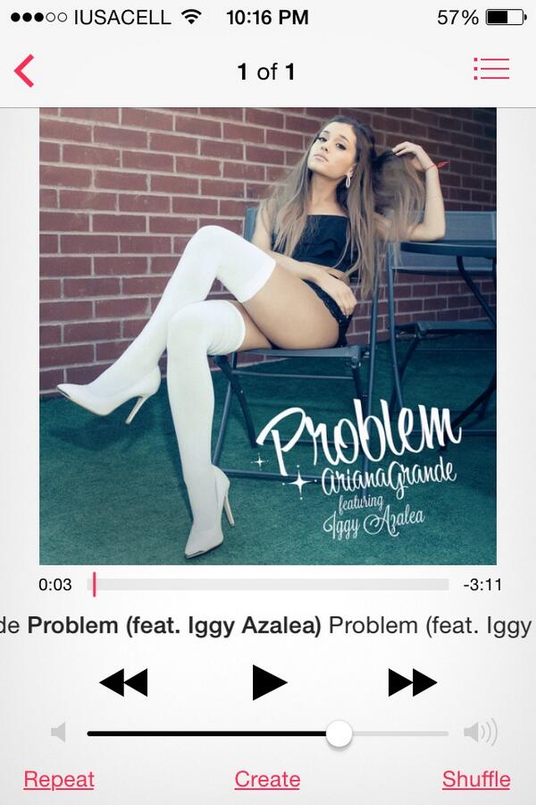 marianagza's tweet image. @ArianaGrande I'm so happy! I love you so much Ariana! #ProblemOutNow #BuyProblemOniTunesNow #GetProblemToNumberOne 💖