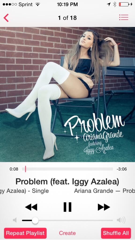 kehvvin's tweet image. @ArianaGrande gonna be blaring it allll night! #ProblemOutNow! 🔊🎉