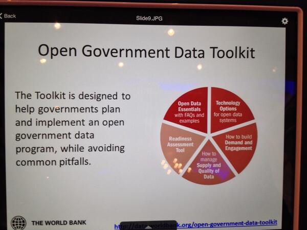 WyattKash's tweet image. .@AnatLewin shares world bank #opendata readiness assessment tool @un #opendataID - pic