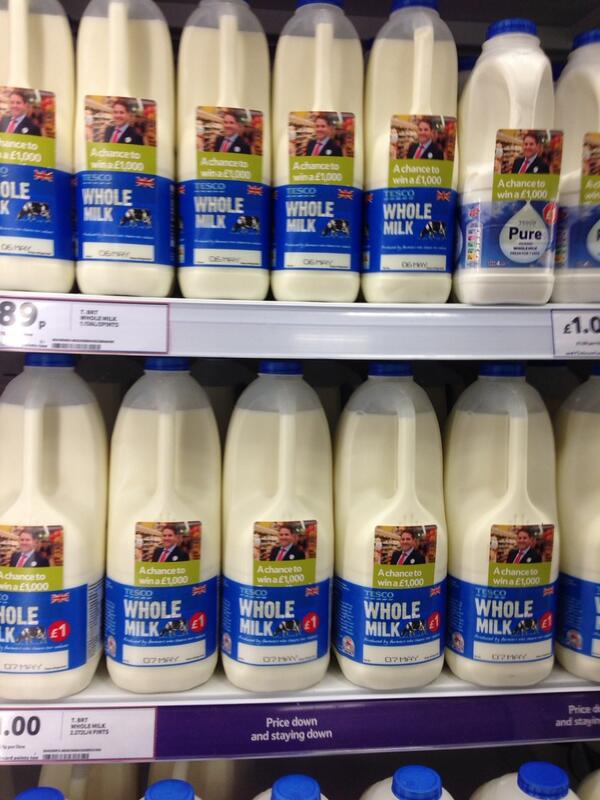 Even in the milk today you have a chance of winning £1000